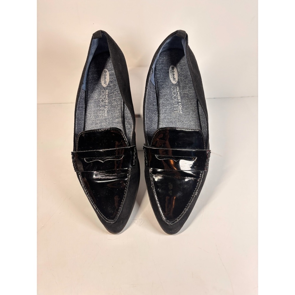 DR Scholls Memory Foam Women Penn Loafers Shoes Black Size & M Cool Fit
